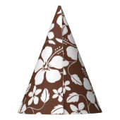 HAWAÏAN HULA (HIBISCUS) BREWN FEESTHOEDJES (Achterkant)