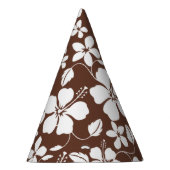 HAWAÏAN HULA (HIBISCUS) BREWN FEESTHOEDJES (Rechts)