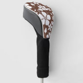 HAWAÏAN HULA (HIBISCUS) BREWN GOLFHEADCOVER (Schuin)
