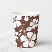 HAWAÏAN HULA (HIBISCUS) BREWN PAPIEREN BEKERS (Achterkant)