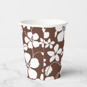 HAWAÏAN HULA (HIBISCUS) BREWN PAPIEREN BEKERS (Rechts)