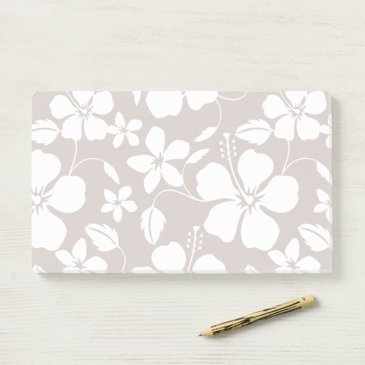 HAWAÏAN HULA (HIBISCUS) BREWN POST-IT® NOTES (Op bureau)