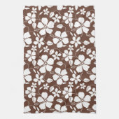 HAWAÏAN HULA (HIBISCUS) BREWN THEEDOEK (Verticaal)