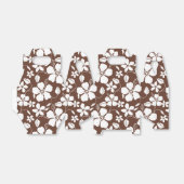 HAWAÏAN HULA (HIBISCUS) BROWN FAVOR BOX BEDANKDOOSJES (Uitgevouwen)