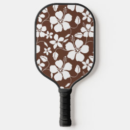 HAWAÏAN HULA (HIBISCUS) BROWN PICKLEBALL PADDLE