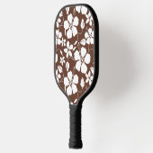 HAWAÏAN HULA (HIBISCUS) BROWN PICKLEBALL PADDLE (Links)