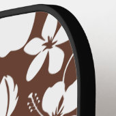 HAWAÏAN HULA (HIBISCUS) BROWN PICKLEBALL PADDLE (Links Detail)