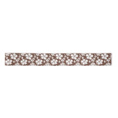 HAWAÏAN HULA (HIBISCUS) BROWN SATIN RIBBON SATIJNEN LINT (Voorkant)