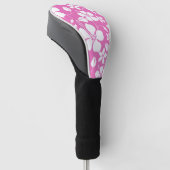 HAWAÏAN HULA (HIBISCUS) FLAMINGO PINK GOLFHEADCOVER (Schuin)