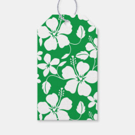 HAWAÏAN HULA (HIBISCUS) GROEN CADEAULABEL