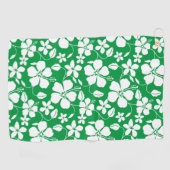 HAWAÏAN HULA (HIBISCUS) GROEN GOLFHANDDOEK (Horizontaal)