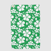 HAWAÏAN HULA (HIBISCUS) GROEN GOLFHANDDOEK (Voorkant)