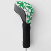 HAWAÏAN HULA (HIBISCUS) GROEN GOLFHEADCOVER (Schuin)