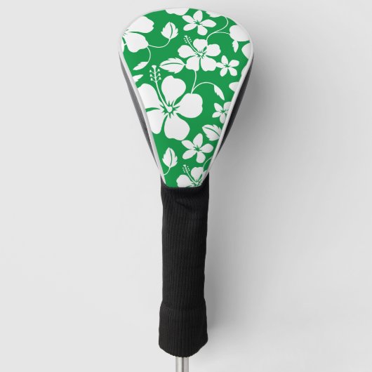 HAWAÏAN HULA (HIBISCUS) GROEN GOLFHEADCOVER (Voorkant)