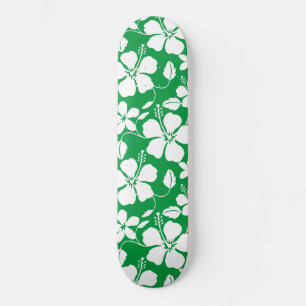 HAWAÏAN HULA (HIBISCUS) GROEN PERSOONLIJK SKATEBOARD