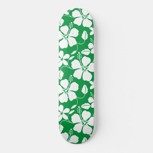 HAWAÏAN HULA (HIBISCUS) GROEN PERSOONLIJK SKATEBOARD (Voorkant)