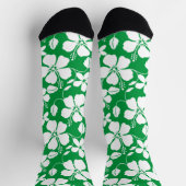 HAWAÏAN HULA (HIBISCUS) GROEN SOKKEN (Top)