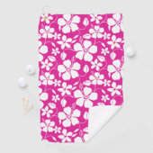 HAWAÏAN HULA (HIBISCUS) HOT PINK GOLFHANDDOEK (Insitu)