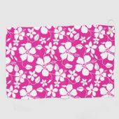 HAWAÏAN HULA (HIBISCUS) HOT PINK GOLFHANDDOEK (Horizontaal)