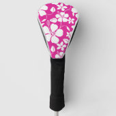 HAWAÏAN HULA (HIBISCUS) HOT PINK GOLFHEADCOVER (Voorkant)