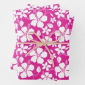 HAWAÏAN HULA (HIBISCUS) HOT PINK INPAKPAPIER VEL (In situ)