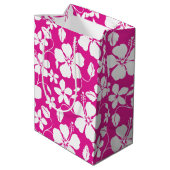 HAWAÏAN HULA (HIBISCUS) HOT PINK MEDIUM CADEAUZAKJE (Achterkant Gekanteld)