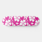 HAWAÏAN HULA (HIBISCUS) HOT PINK PERSOONLIJK SKATEBOARD (Horizontaal)