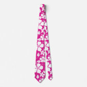 HAWAÏAN HULA (HIBISCUS) HOT PINK STROPDAS (Voorkant)