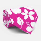 HAWAÏAN HULA (HIBISCUS) HOT PINK STROPDAS (Opgerold)