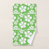 HAWAÏAN HULA (HIBISCUS) LIMOEN BATH TOWEL SET BAD HANDDOEK (Handdoek)