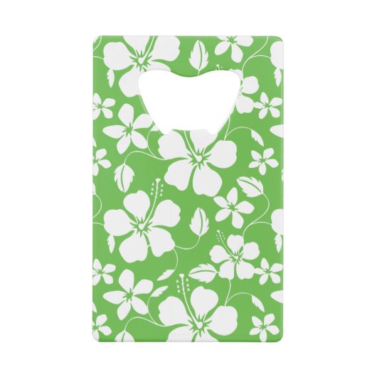 HAWAÏAN HULA (HIBISCUS) LIMOEN CREDITKAART FLESSENOPENER (Voorkant)