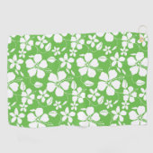 HAWAÏAN HULA (HIBISCUS) LIMOEN GOLFHANDDOEK (Horizontaal)