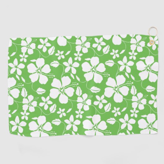 HAWAÏAN HULA (HIBISCUS) LIMOEN GOLFHANDDOEK (Horizontaal)