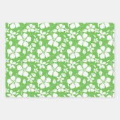 HAWAÏAN HULA (HIBISCUS) LIMOEN INPAKPAPIER VEL (Voorkant 2)