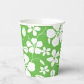 HAWAÏAN HULA (HIBISCUS) LIMOEN PAPIEREN BEKERS (Links)