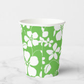 HAWAÏAN HULA (HIBISCUS) LIMOEN PAPIEREN BEKERS (Rechts)