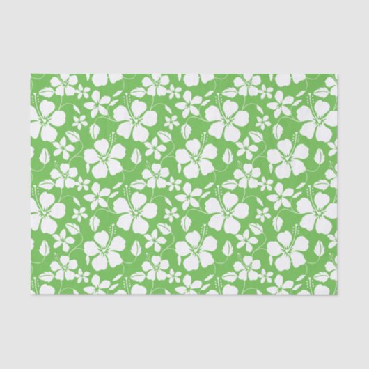 HAWAÏAN HULA (HIBISCUS) LIMOEN TISSUEPAPIER (Voorkant)