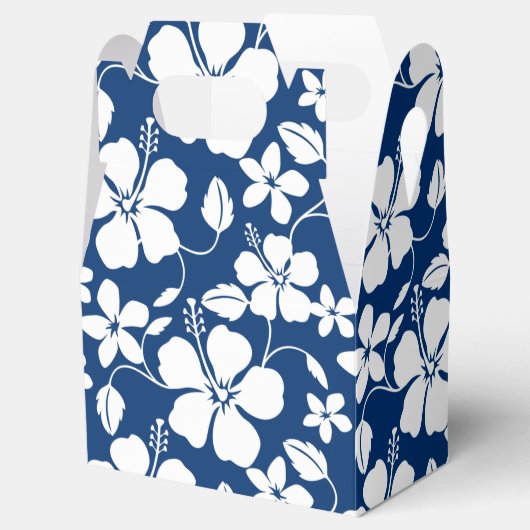 HAWAÏAN HULA (HIBISCUS) NAVY BEDANKDOOSJES (Geopend)