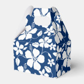 HAWAÏAN HULA (HIBISCUS) NAVY BEDANKDOOSJES (Voorkant Zijde)