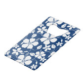 HAWAÏAN HULA (HIBISCUS) NAVY CREDITKAART FLESSENOPENER (Voorkant Gekanteld)