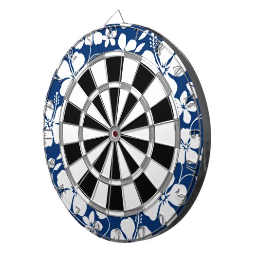 HAWAÏAN HULA (HIBISCUS) NAVY DARTBORD (Voorkant Rechts)