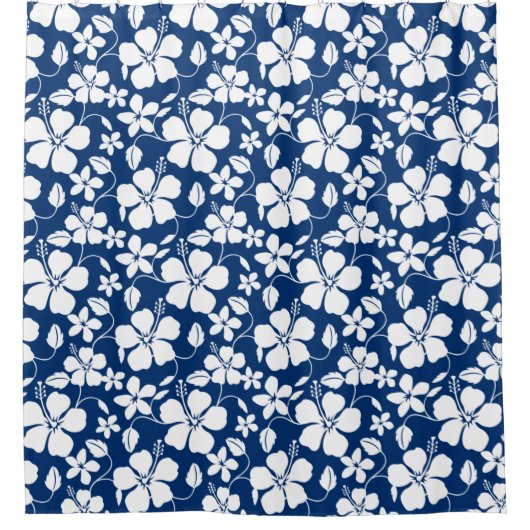 HAWAÏAN HULA (HIBISCUS) NAVY DOUCHEGORDIJN (Voorkant)