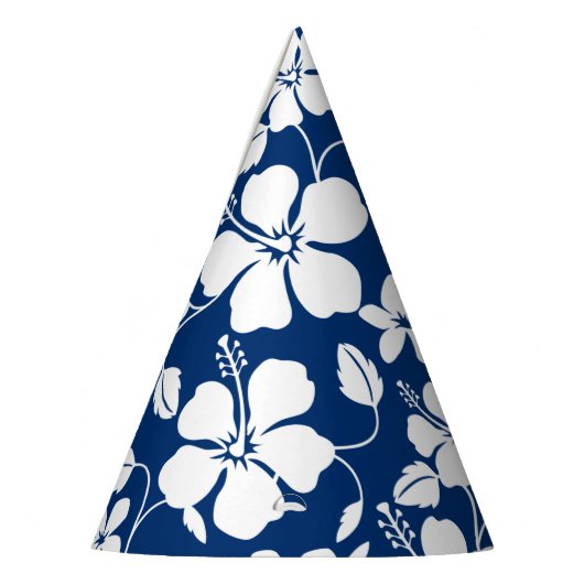 HAWAÏAN HULA (HIBISCUS) NAVY FEESTHOEDJES (Links)