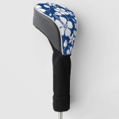HAWAÏAN HULA (HIBISCUS) NAVY GOLFHEADCOVER (Schuin)