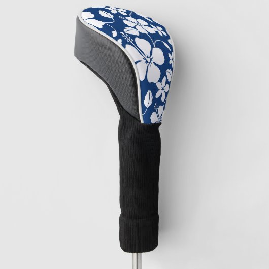 HAWAÏAN HULA (HIBISCUS) NAVY GOLFHEADCOVER (Schuin)