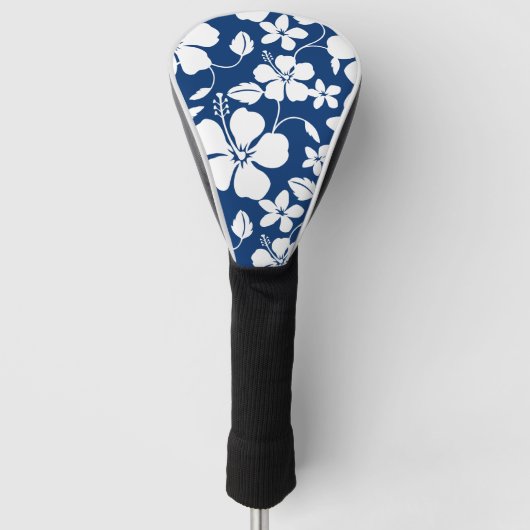 HAWAÏAN HULA (HIBISCUS) NAVY GOLFHEADCOVER (Voorkant)