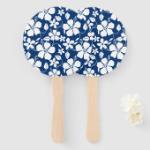 HAWAÏAN HULA (HIBISCUS) NAVY HANDWAAIER (Voorkant en achterkant)