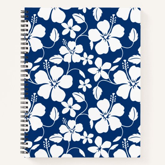 HAWAÏAN HULA (HIBISCUS) NAVY NOTITIEBOEK (Voorkant)