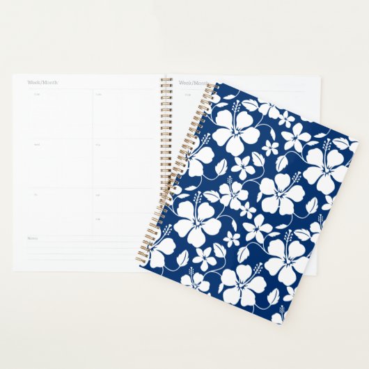 HAWAÏAN HULA (HIBISCUS) NAVY PLANNER (Display)