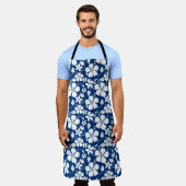 HAWAÏAN HULA (HIBISCUS) NAVY SCHORT (Gedragen)